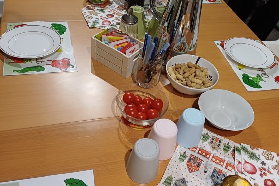 Gruppe für Kinder von 0 -3  Gemeinsame Jause